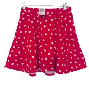 HOT TOPIC DISNEY Women’s size Small Red Polka Dot Mini Mouse Skirt